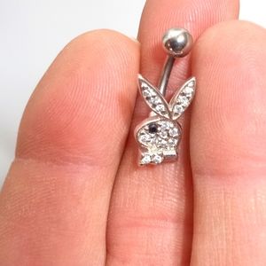 Silver and onyx playboy naval ring
